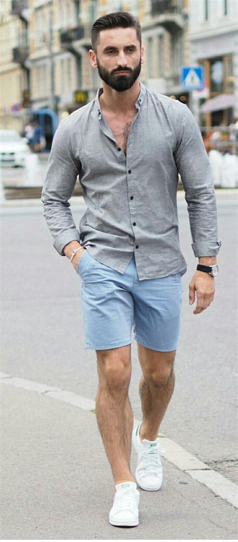 light blue shorts outfit mens - light blue shorts for men.